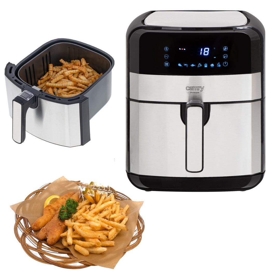 Zsírmentes fritőz, 9 program, 5,0 L, Airfryer, Camry CR 6311