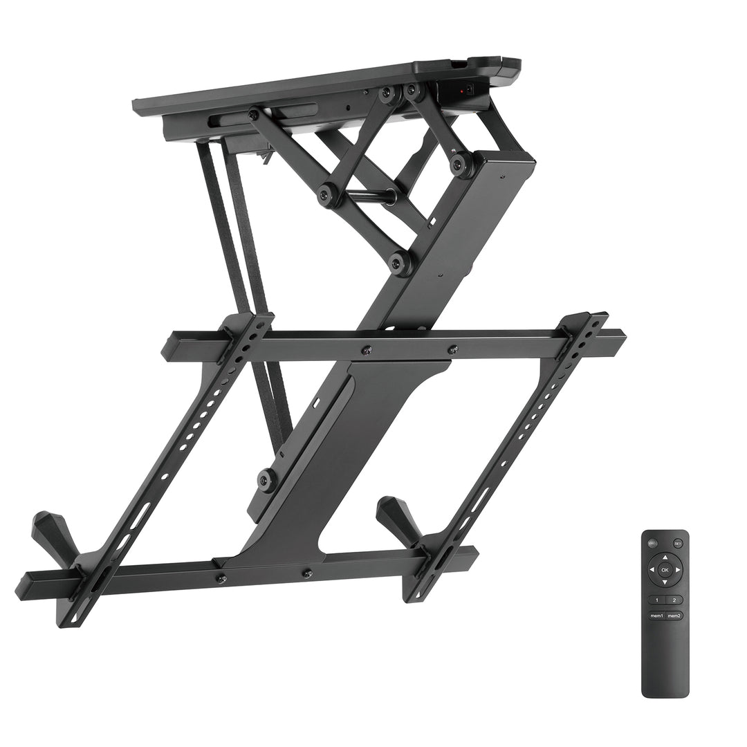 Maclean elektromos mennyezeti TV tartó, max VESA 600x400, ferde falakhoz, távirányító, 32"-70", 35kg, MC-880 + Maclean HDMI 2.1a kábel, 3m, 8K HDR, MCTV-442