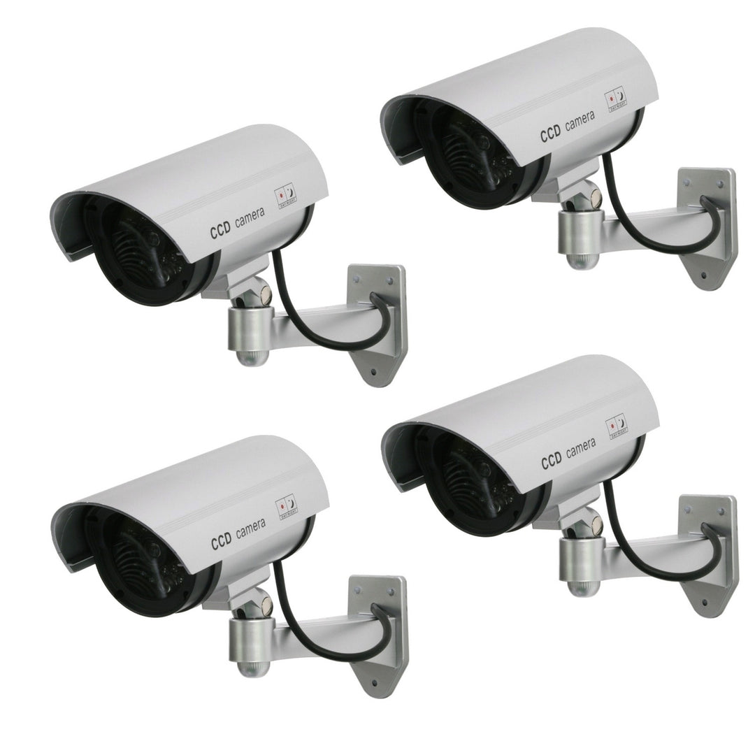 Dummy kamera villogó LED-del IR1100 S IR kültéri, ezüst, 4 db