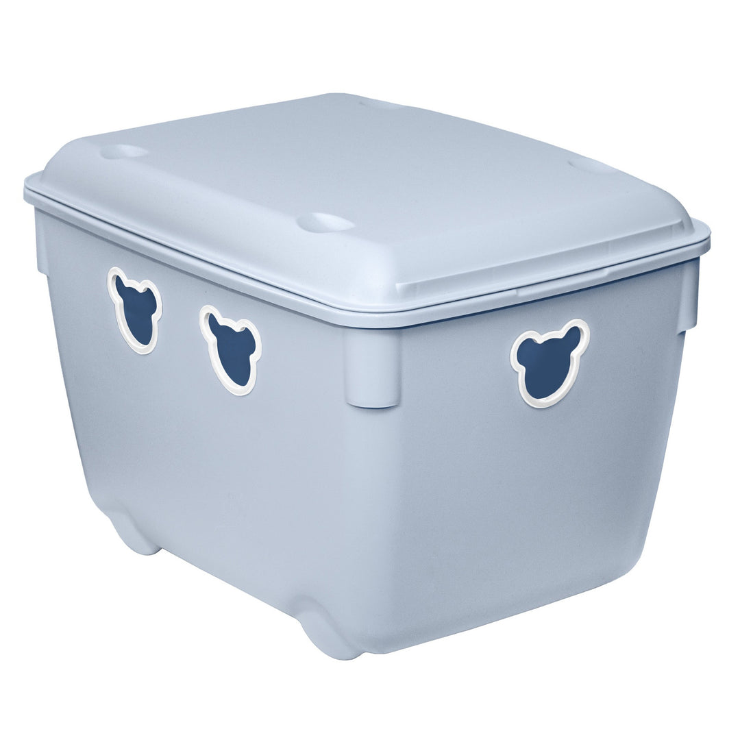 Branq játéktároló, 40l, tartós, kék, Bear