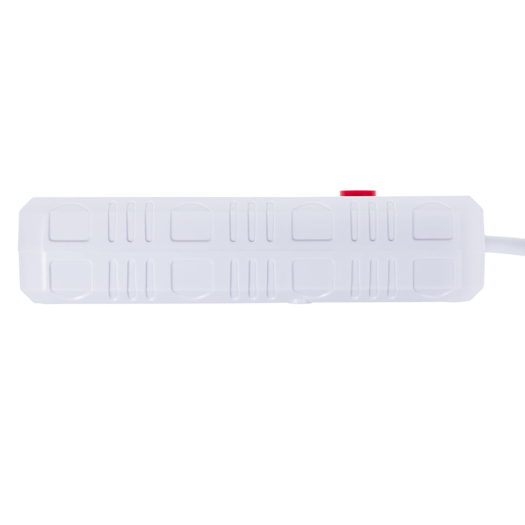 Maclean konnektor, 4 csatlakozós hosszabbító kábel + 3xUSB, 110-240V AC 50/60Hz, 2.1A max 2500W, 1.5m, fehér, MCE392 W