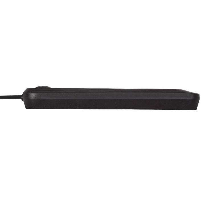 Maclean hálózati szalag, 5 aljzatos hosszabbító kábel + 3xUSB, 110-240V AC 50/60Hz, 2.1A max 2500W, 1.5m, fekete, MCE395 B