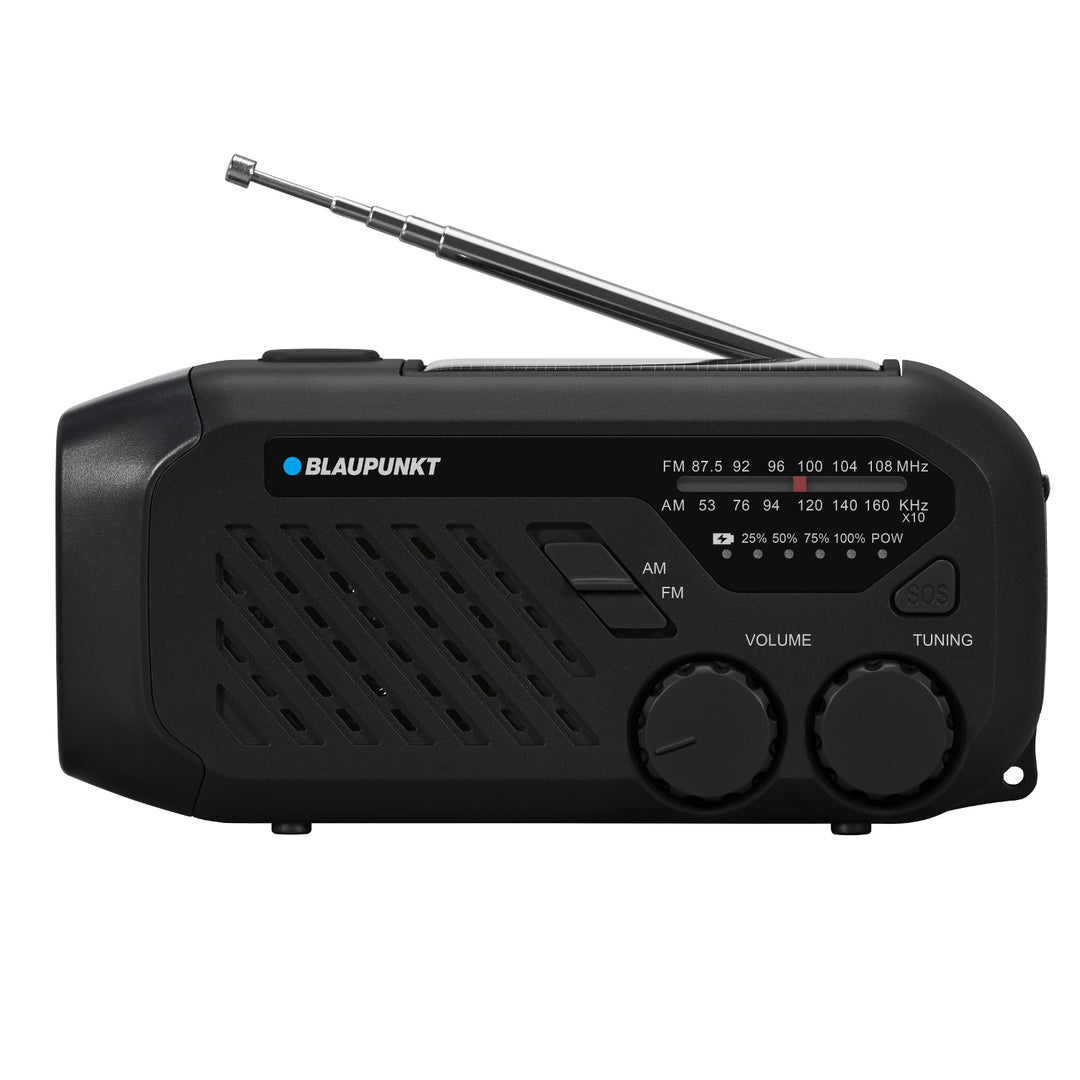 Blaupunkt hálózati/akkumulátoros rádió, LED-es zseblámpa, SOS jelzés, antenna, ER10