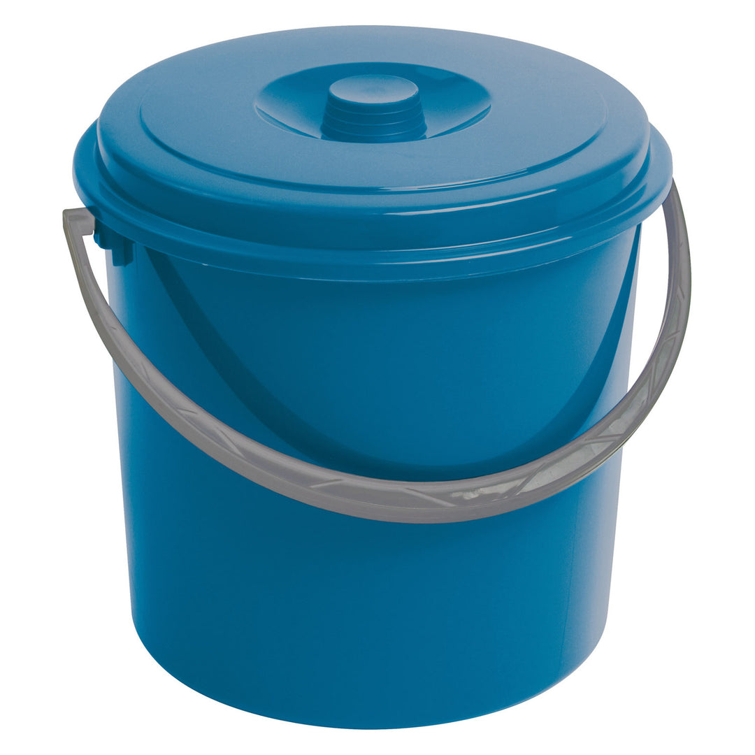 Curver vödör, fedéllel, kényelmes fogantyúval, 10L, kék, 235232