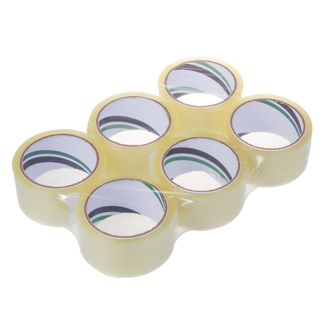 Öntapadós átlátszó akril csomagolószalag 54m 48mm - 6 db