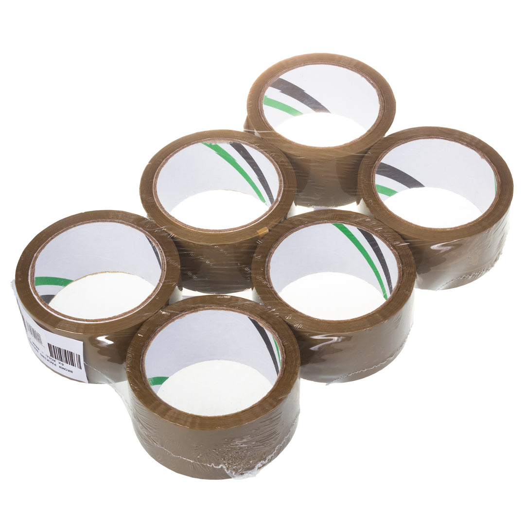 Barna oldószeres öntapadó csomagolószalag 54m 48mm - 6 db