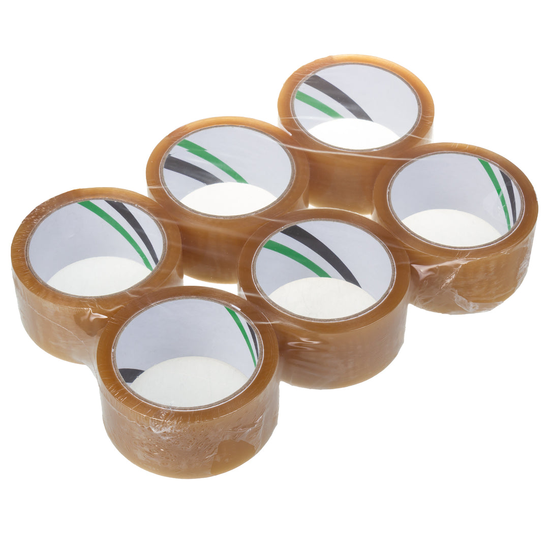 Átlátszó oldószeres öntapadó csomagolószalag 54m 48mm - 6 db