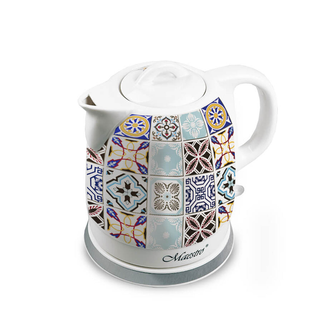 Maestro kerámia vízforraló, vezeték nélküli, 1200W, 1.5l űrtartalom, MR-066-Porto
