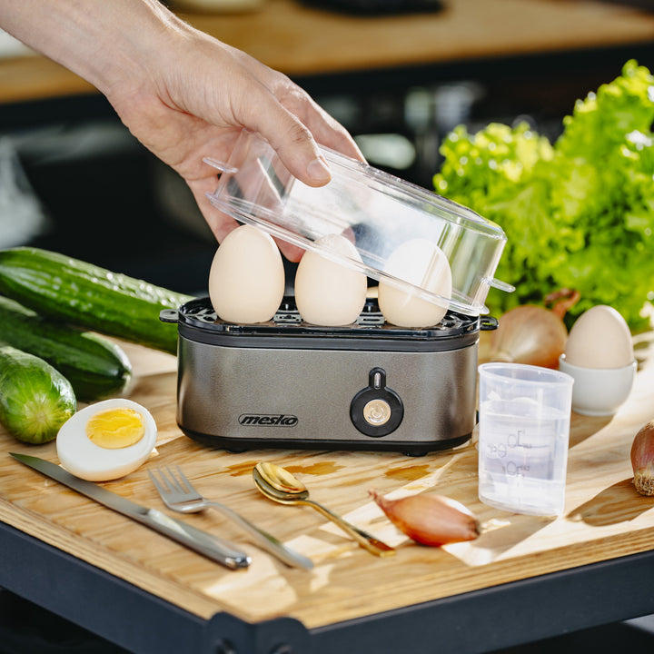 Mesko tojásfőző 3 tojásra, teljesítmény 210W, választható főzési fokozat, jelzőfény, MS 4485