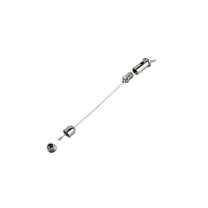 Mennyezeti szerelőkészlet Cronos sugárzó csőfűtőtestekhez, kábelhossz 1m, rozsdamentes acélból