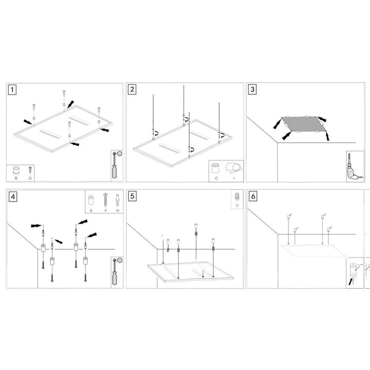 Mennyezeti szerelőkészlet Cronos sugárzó csőfűtőtestekhez, kábelhossz 1m, rozsdamentes acélból