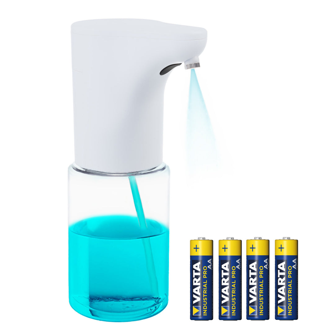 Promedix automata adagoló, adagoló tartály folyékony szappanokhoz, fertőtlenítő folyadékokhoz, 300ml, fehér, PR-540 W + 4 Varta Industrial AA elem