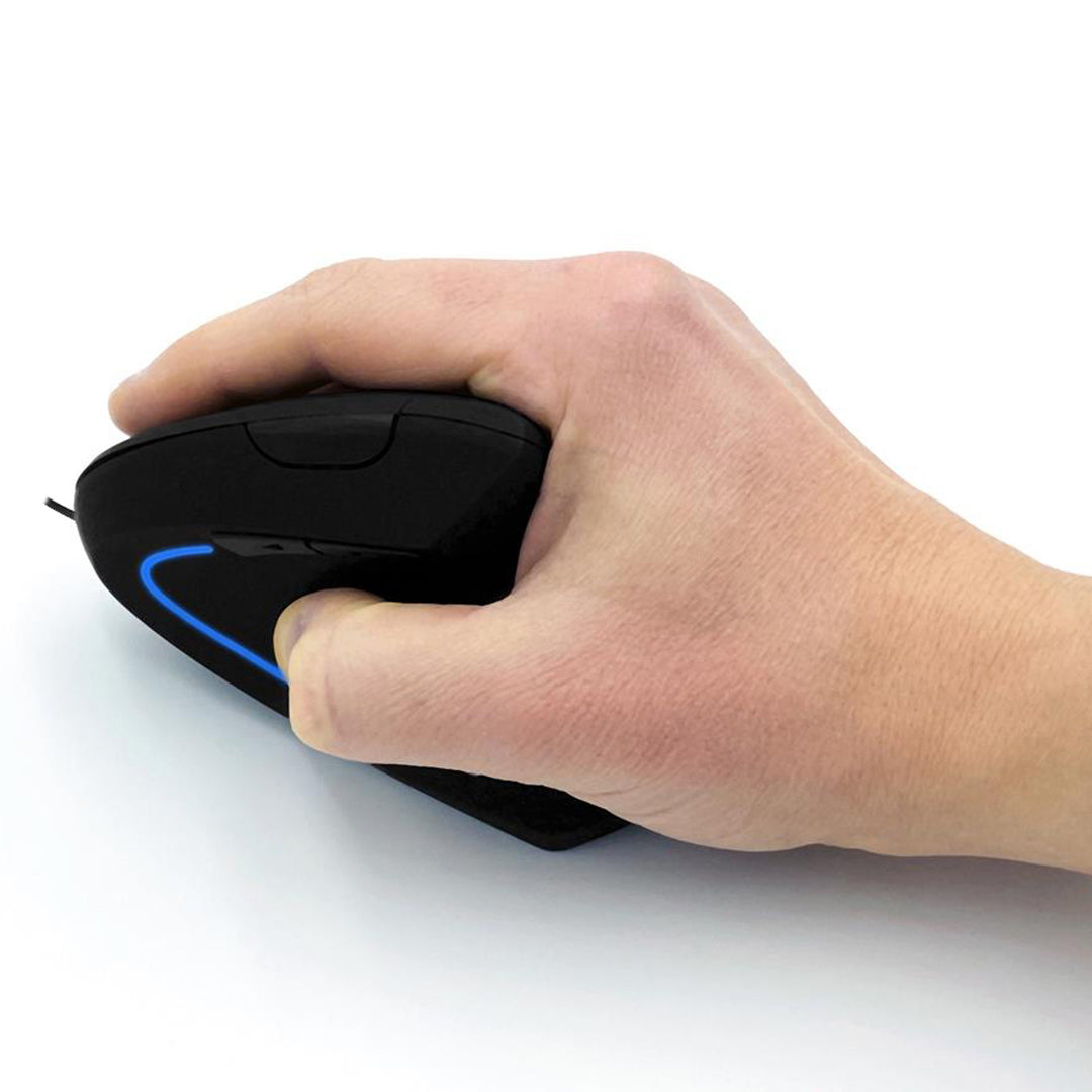 Vertic függőleges optikai egér, vezetékes, optikai, 6400 DPI, 5 gomb, MT1122