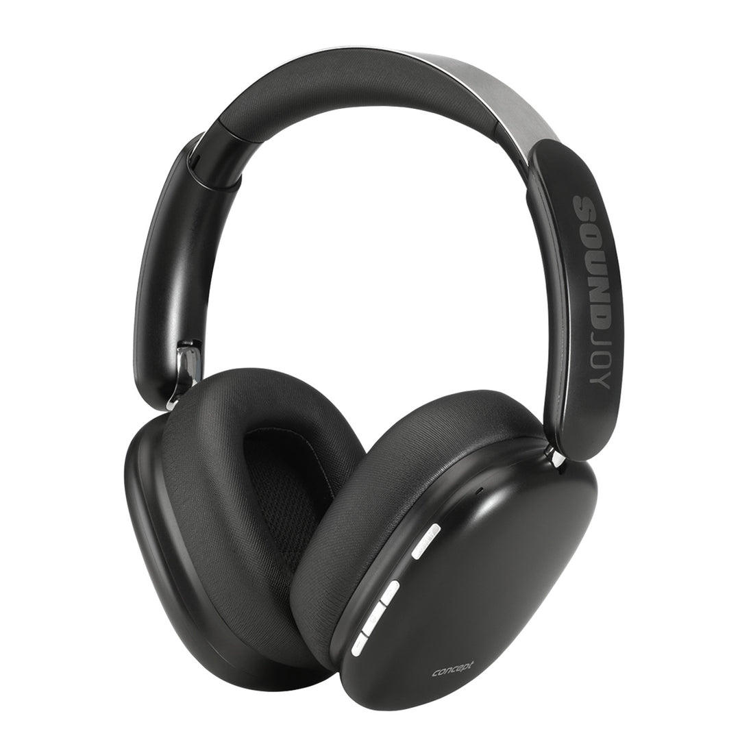 Concept SoundJoy vezeték nélküli fülhallgató, akár 70 óra lejátszási idő, Bluetooth 5.4, gyorstöltés, aktív zajszűrés 33dB-ig, fekete, HS4060