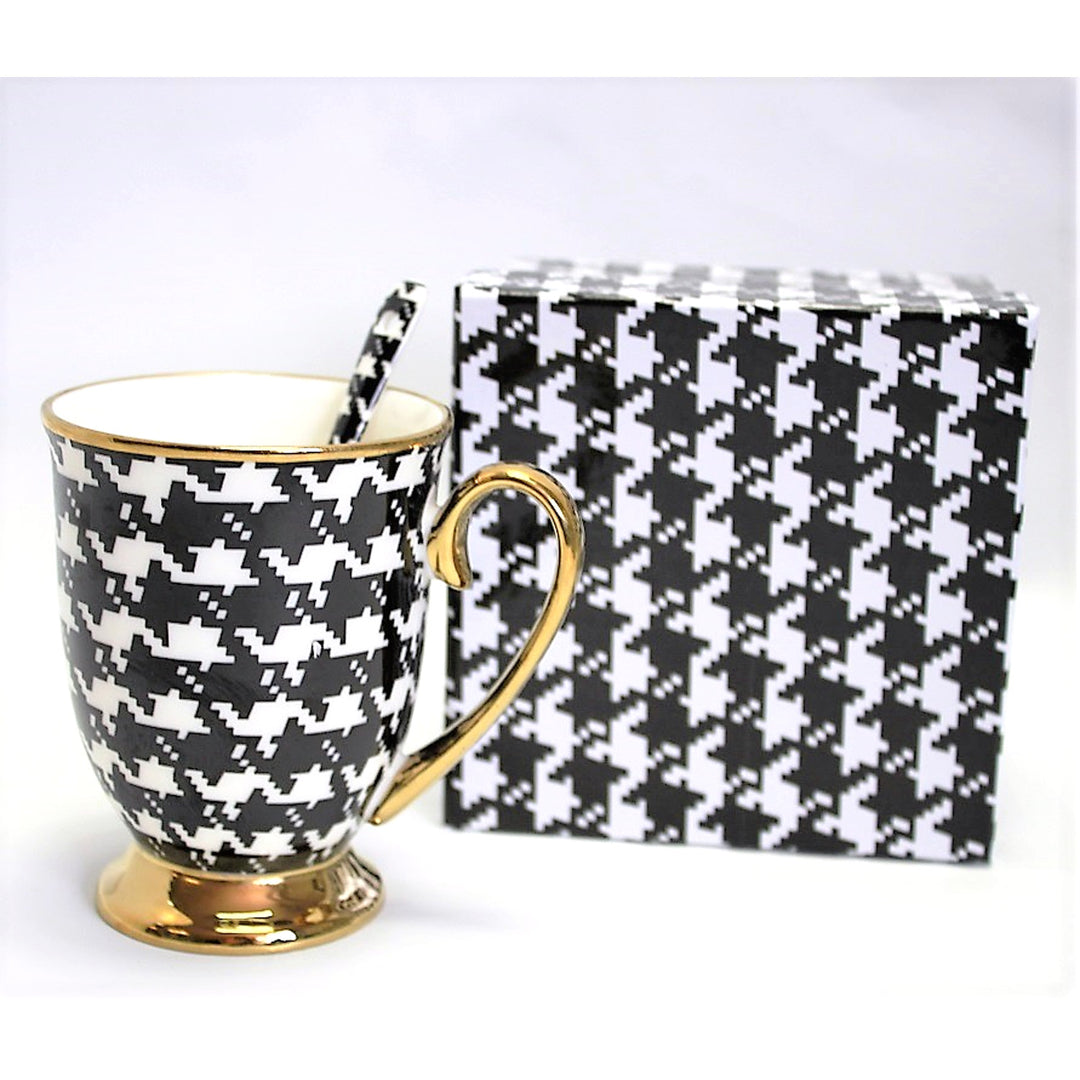 Bögre Pepite arany fogantyús kanál porcelán exkluzív, Isabel királynő