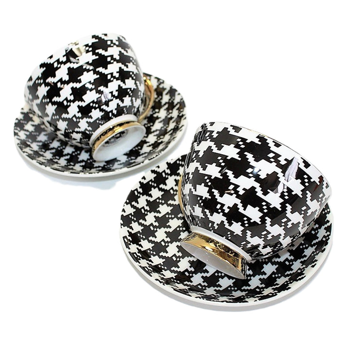 Eszpresszó csészék 2+2 Pepite Gold Accents Porcelán, Queen Isabel