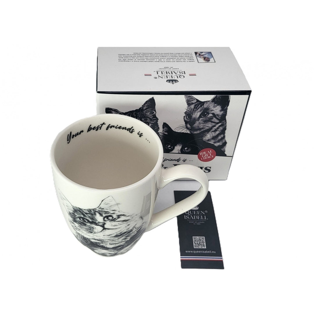 Queen Isabel porcelán bögre, szibériai macska, 350ml, Q1-05201