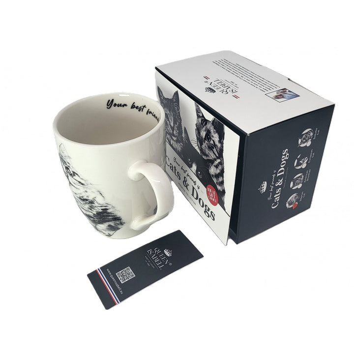 Queen Isabel porcelán bögre, szibériai macska, 350ml, Q1-05201