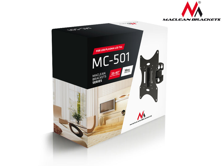 TV vagy monitor tartó 23-42 &#39;&#39; 30kg Univerzális Maclean MC-501A S ezüst vesa 200x200