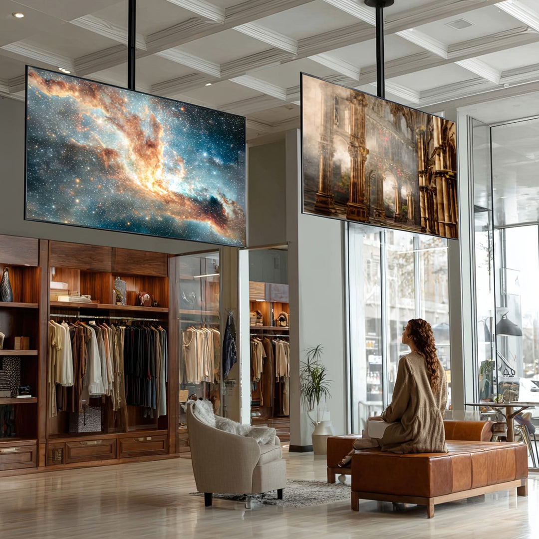 TV mennyezeti tartó 23-42 "50 - 85 cm 30kg Maclean MC-504A B fekete