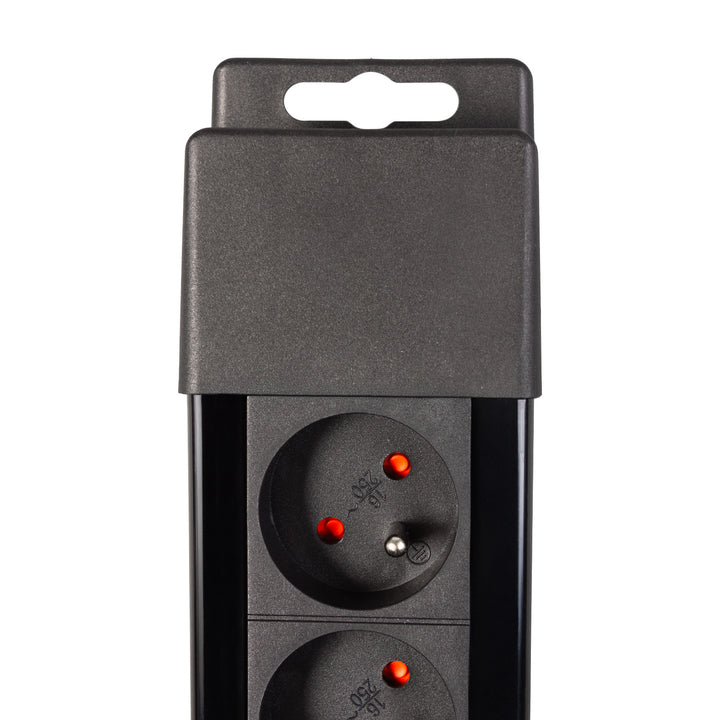 Power strip 8 aljzat megvilágított kapcsoló gyermekvédelem
