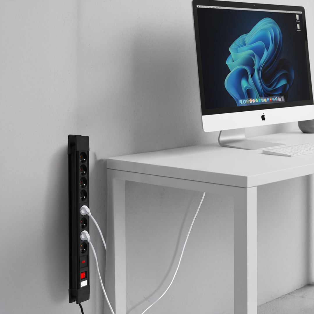 Power strip 8 aljzat megvilágított kapcsoló gyermekvédelem