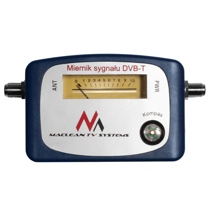 DVB-T TV mérő Maclean MCTV-62, tápegység, tok, kábel 25cm F-F