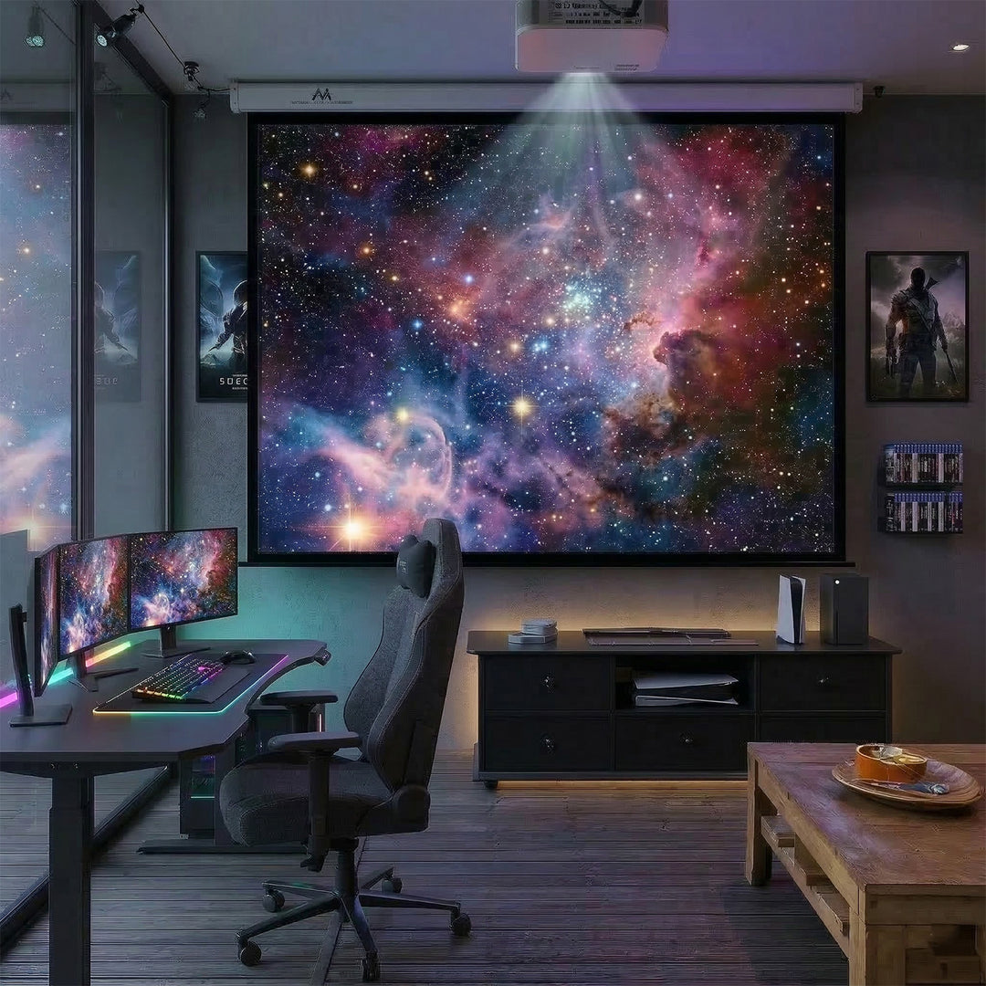 Maclean vetítővászon, elektromos, falra vagy mennyezetre szerelhető, 100'', 200x150, 4:3, MC-592