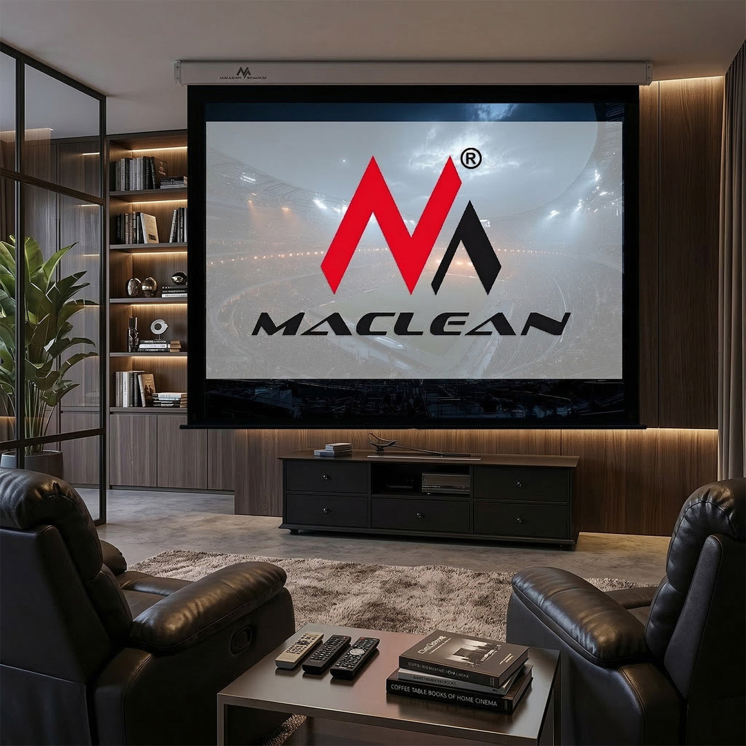 Maclean vetítővászon, elektromos, falra vagy mennyezetre szerelhető, 100'', 200x150, 4:3, MC-592
