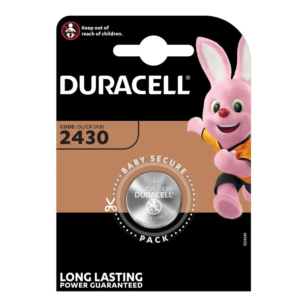 Lítium akkumulátor 3V Duracell CR2430 24,5 mm átmérőjű 3 mm magas