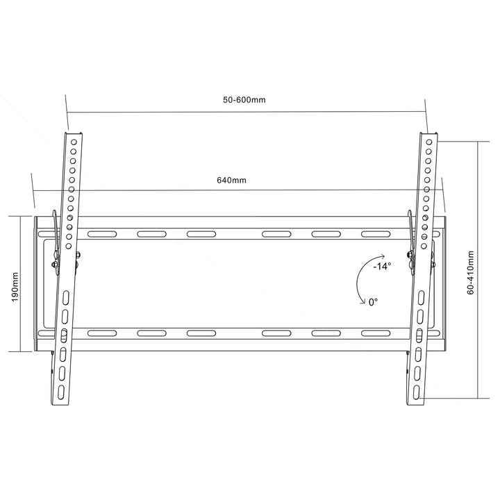 Maclean TV-to-Wall TV falra szerelhető 32-70 Maclean MC-605 max 600x400 55kg