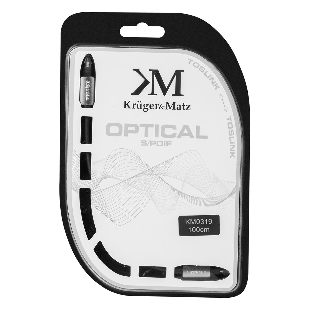 Kábel, 1,0 m Kruger & Matz Toslink-Toslink optikai kábel