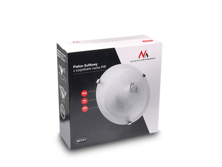 Mennyezeti mennyezet érzékelővel Maclean Energy MCE22 lámpa 2x40w E27