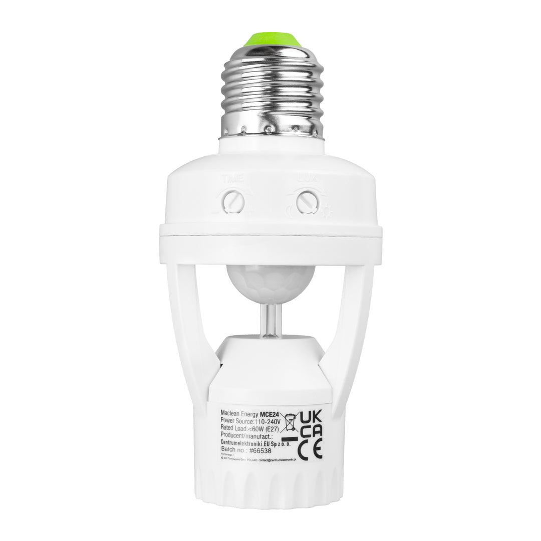 Beépített mozgás és szürkület Pir 1200W tartomány 6 m Maclean Energy MCE20