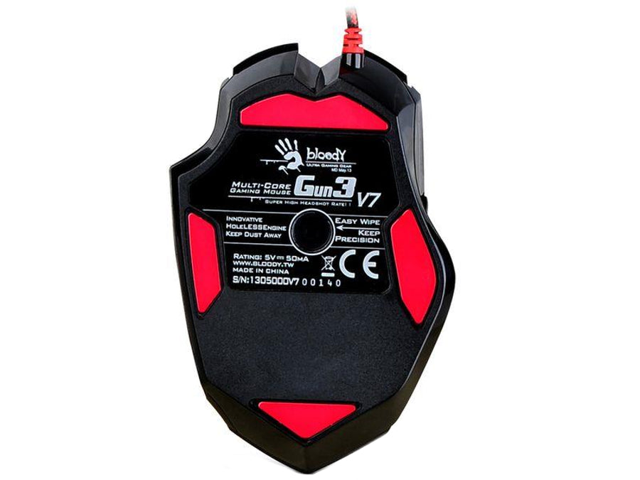 V7M Véres USB A4Tech egér a játékosok számára