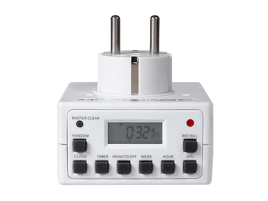 Programozható digitális időzítő Schuko 3600W max 156 program Maclean Energy MCE30