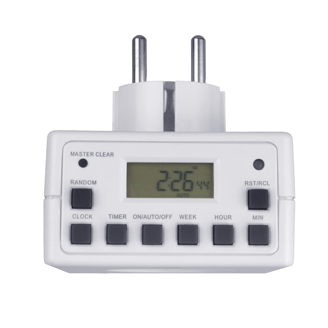 Programozható digitális időzítő Schuko 3600W max 156 program Maclean Energy MCE30