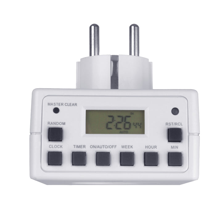 Programozható digitális időzítő Schuko 3600W max 156 program Maclean Energy MCE30