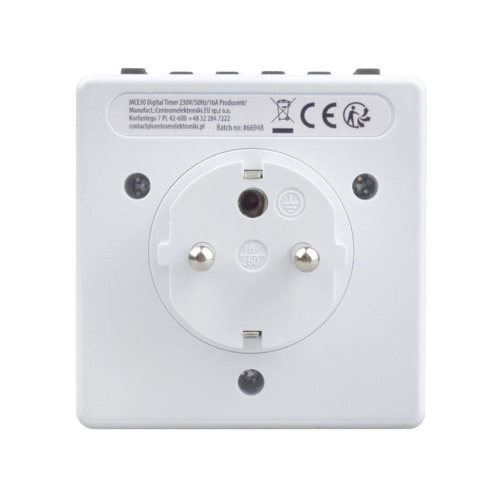 Programozható digitális időzítő Schuko 3600W max 156 program Maclean Energy MCE30