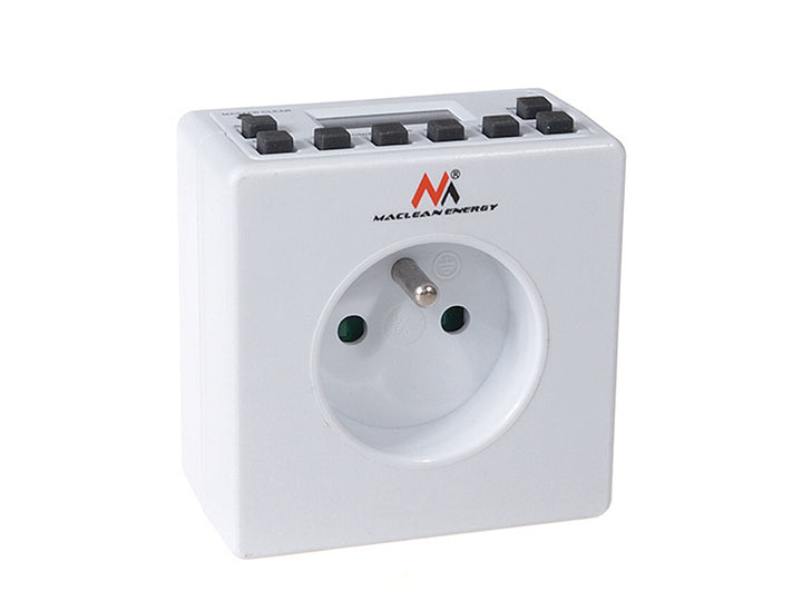 Programozható digitális időzítő Schuko 3600W max 156 program Maclean Energy MCE30