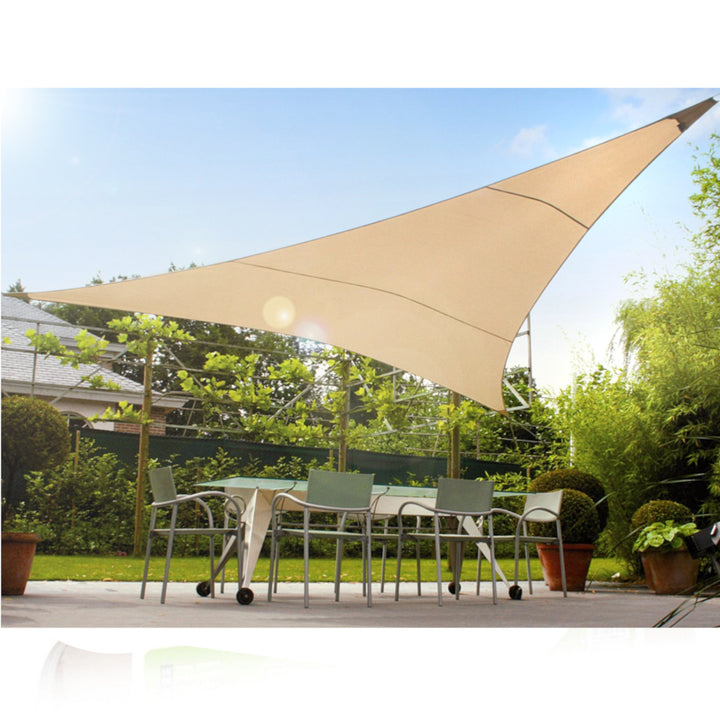 Sun Umbrella UV poliészter 4m háromszög krém hidrofób felület GreenBlue GB501