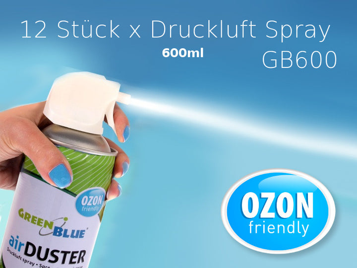 Sűrített levegő GreenBlue GB600 600ml pisztoly porlasztó - pisztoly spray