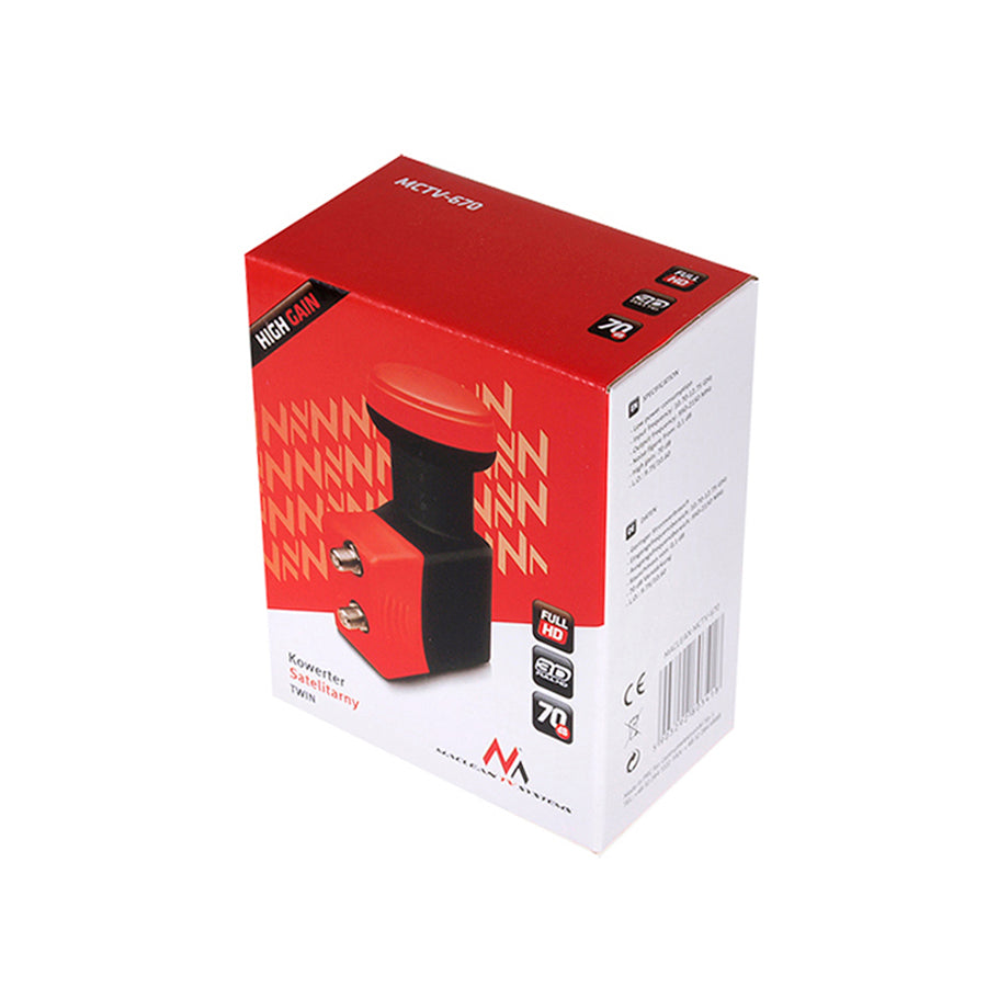 SAT TWIN FULL HD távadó Maclean MCTV-671 High Gain (37134)
