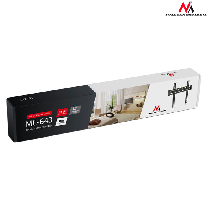 TV tartó 33 &#39;&#39; - 55 &#39;&#39; Maclean MC-643 max 30kg VESA 400x400 görbült TV-hez