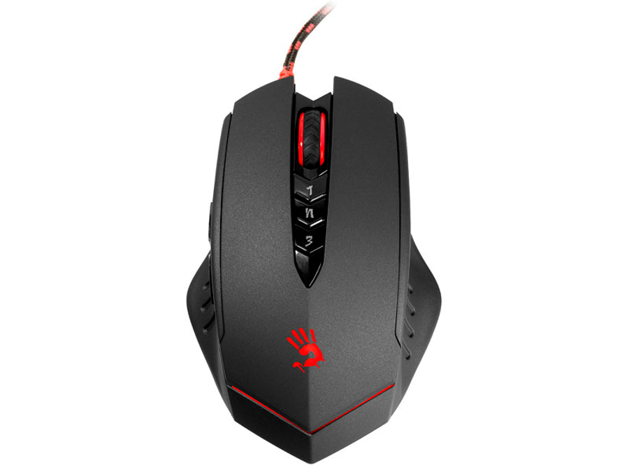 V8M Véres USB egér A4Tech vezetékes egér típus (érzékelő): Optikai