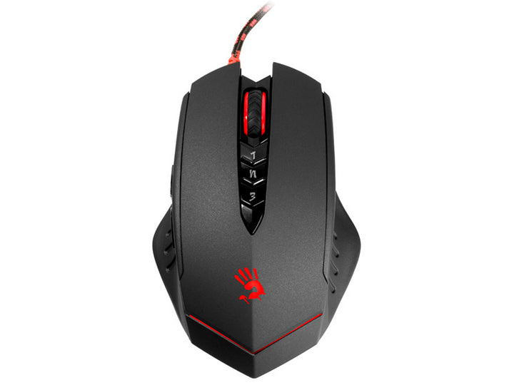 V8M Véres USB egér A4Tech vezetékes egér típus (érzékelő): Optikai