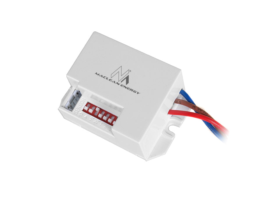 SENSOR MOVEMENT PIR 230V 800W LED MINI hangrögzítökkel DO Maclean Energy MCE32 (37924)