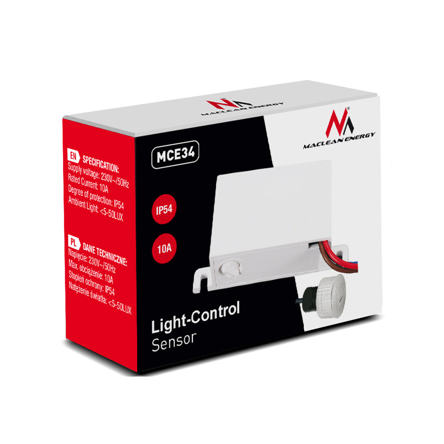 Passzív szürkületi érzékelő 2300 W-os külső Maclean Energy MCE34 (AWZ)