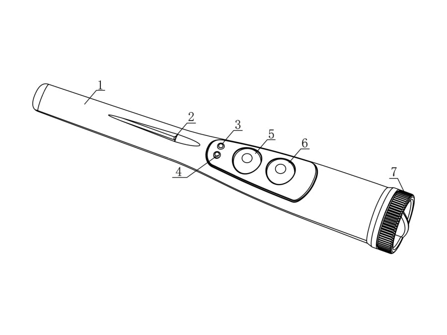 Vízálló fémdetektor pinpointer + tok Nagyon hasznos eszköz a kincsvadászoknak - idősebb és fiatal Maclean Energy MCE952
