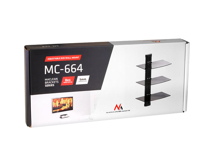 Holder polc a DVD háromszoros 8kg Maclean MC-664 szabályozással